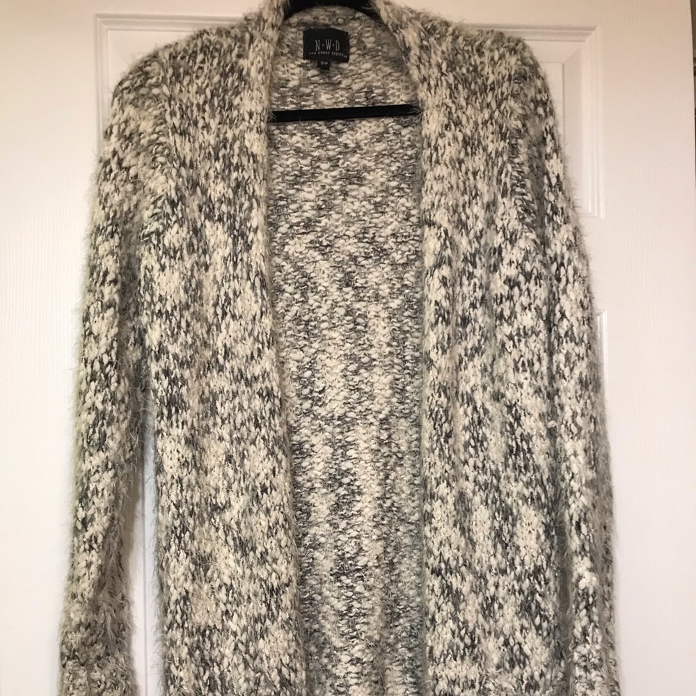 Fuzzy cardigan